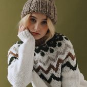 Hand Knitted Alpaca Wool Cap: Unisex Winter Beanie Hat