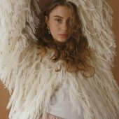 Handmade Alpaca Merino Cardigan: Cropped Open Front Knit Sweater