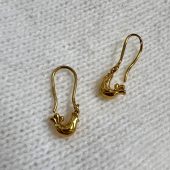 Silver Bird Jewelry Earrings, Handmade Earrings Covered With 24k Gold Plating