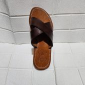 Criss Cross Moroccan Sandals For Women – Handmade Leather Flats, Minimalist Summer Shoes, Open Toe Artisanal Footwear, Boho Moroccan Flats