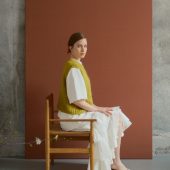 Hand-knitted Green Mohair Vest: Women's Cozy Knitwear